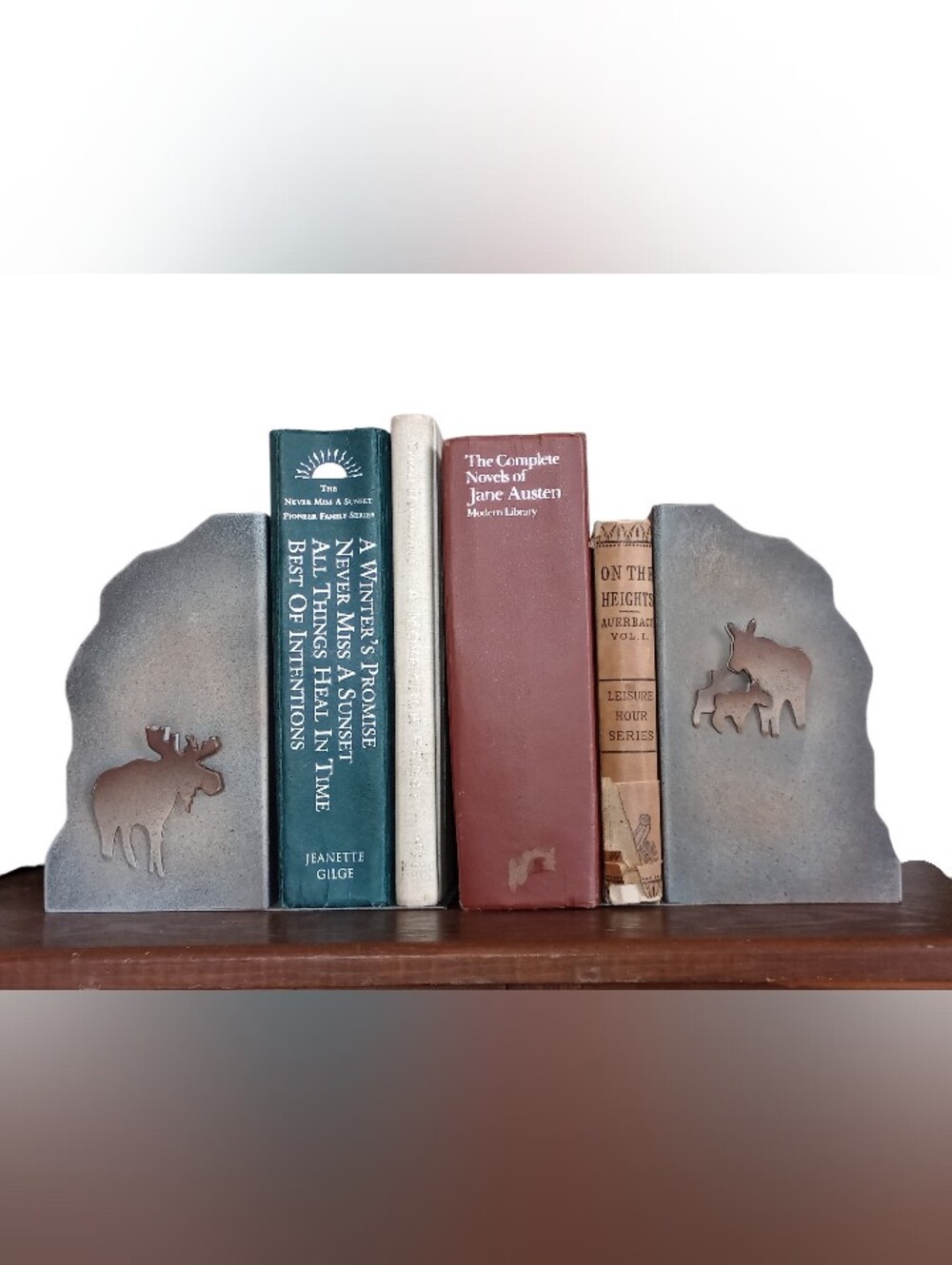 Moose Bookends By Big Sky Carvers